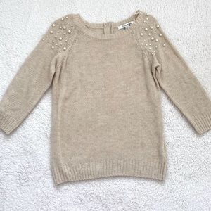Forever 21 Beige Pearl Sweater